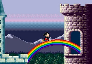 une photo d'Ã©cran de Castle of Illusion sur Sega Megadrive